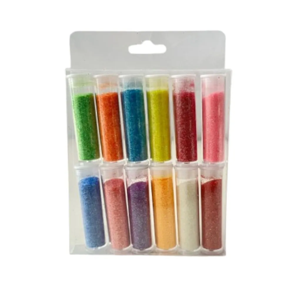 Set X12 Tubos de Escarcha Colores Surtidos