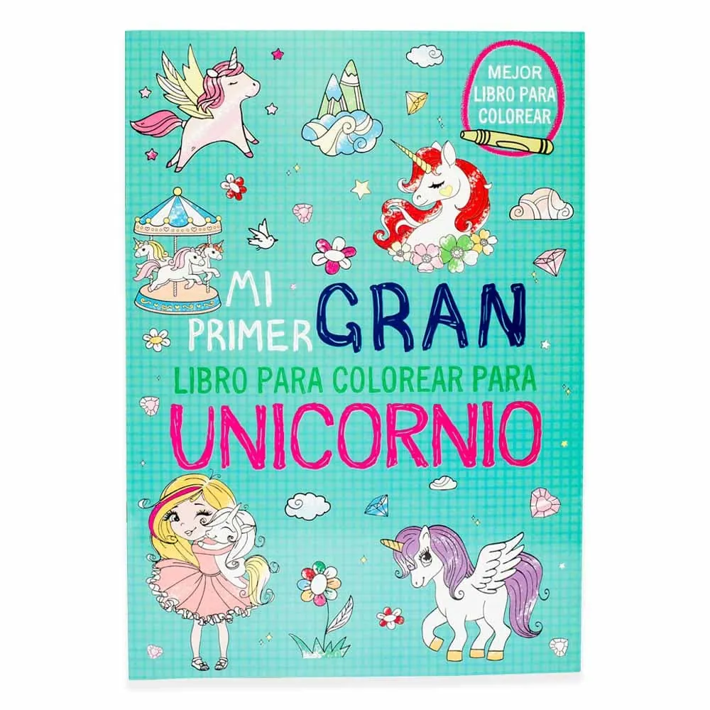 Libro Colorear Unicornio 16 Páginas