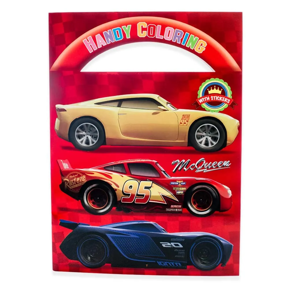 Libro Colorear Carros Con Sticker