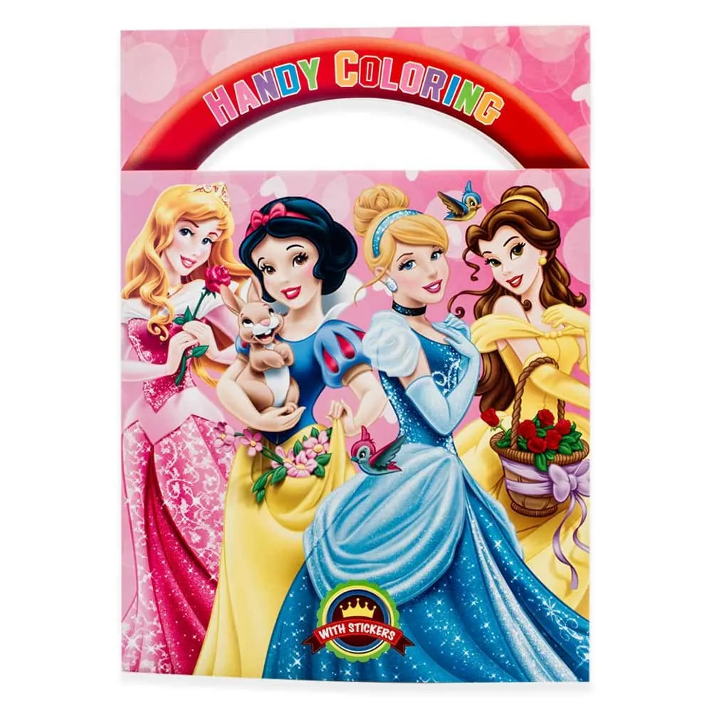 Libro Colorear Princesas Con Sticker