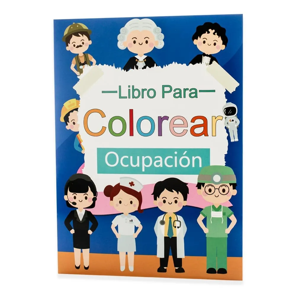 Libro Colorear Ocupacion 16 Páginas
