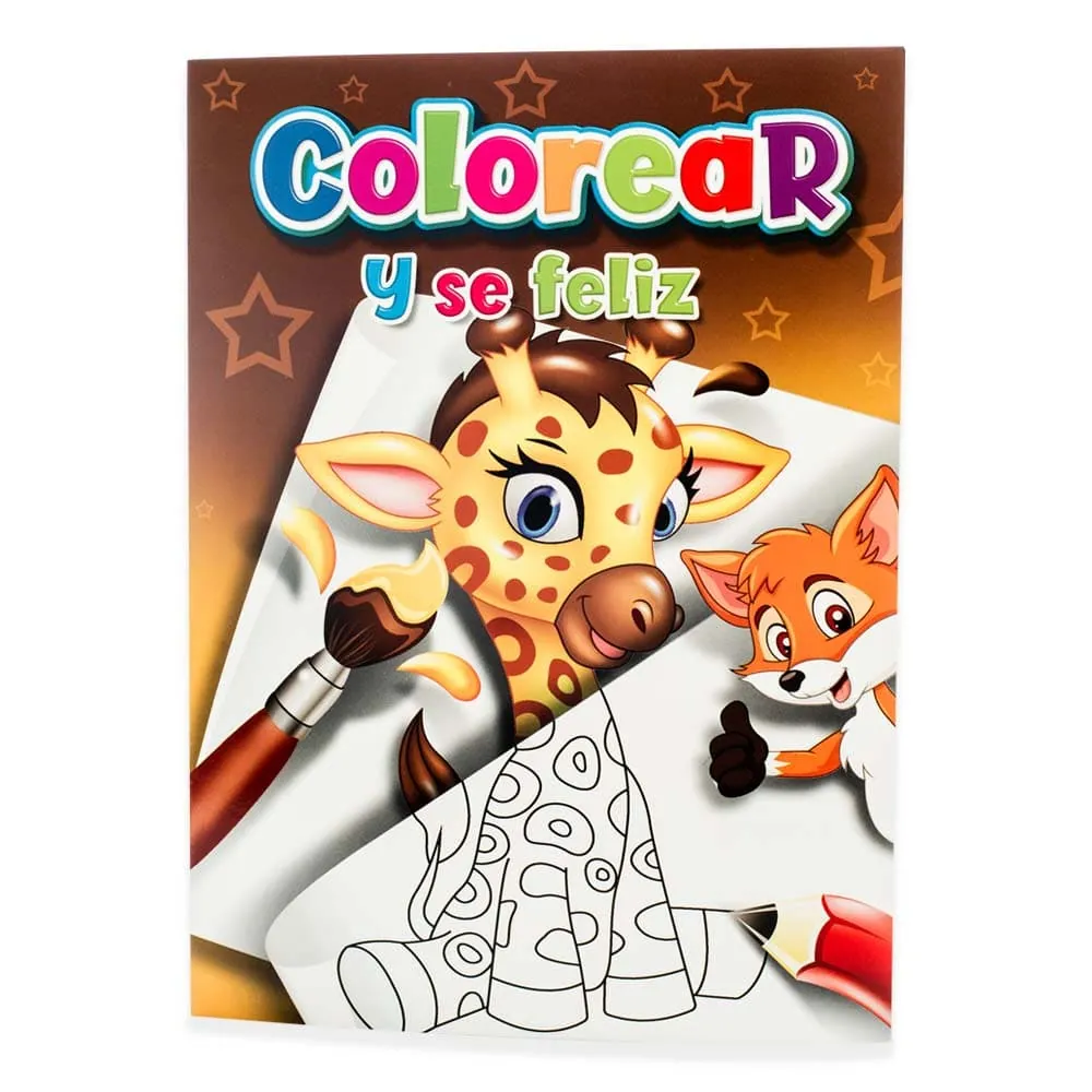 Libro Colorear Animales Salvajes 16 Páginas