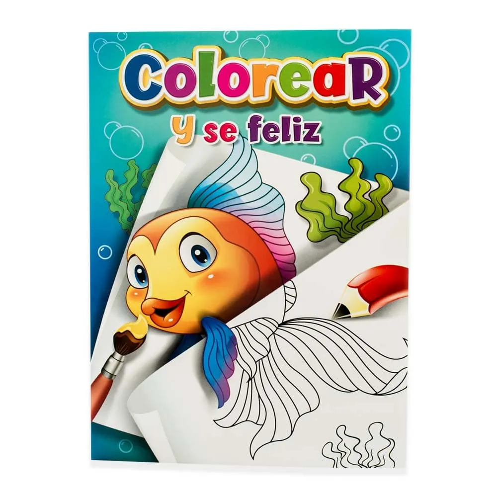 Libro Colorear Peces 16 Páginas