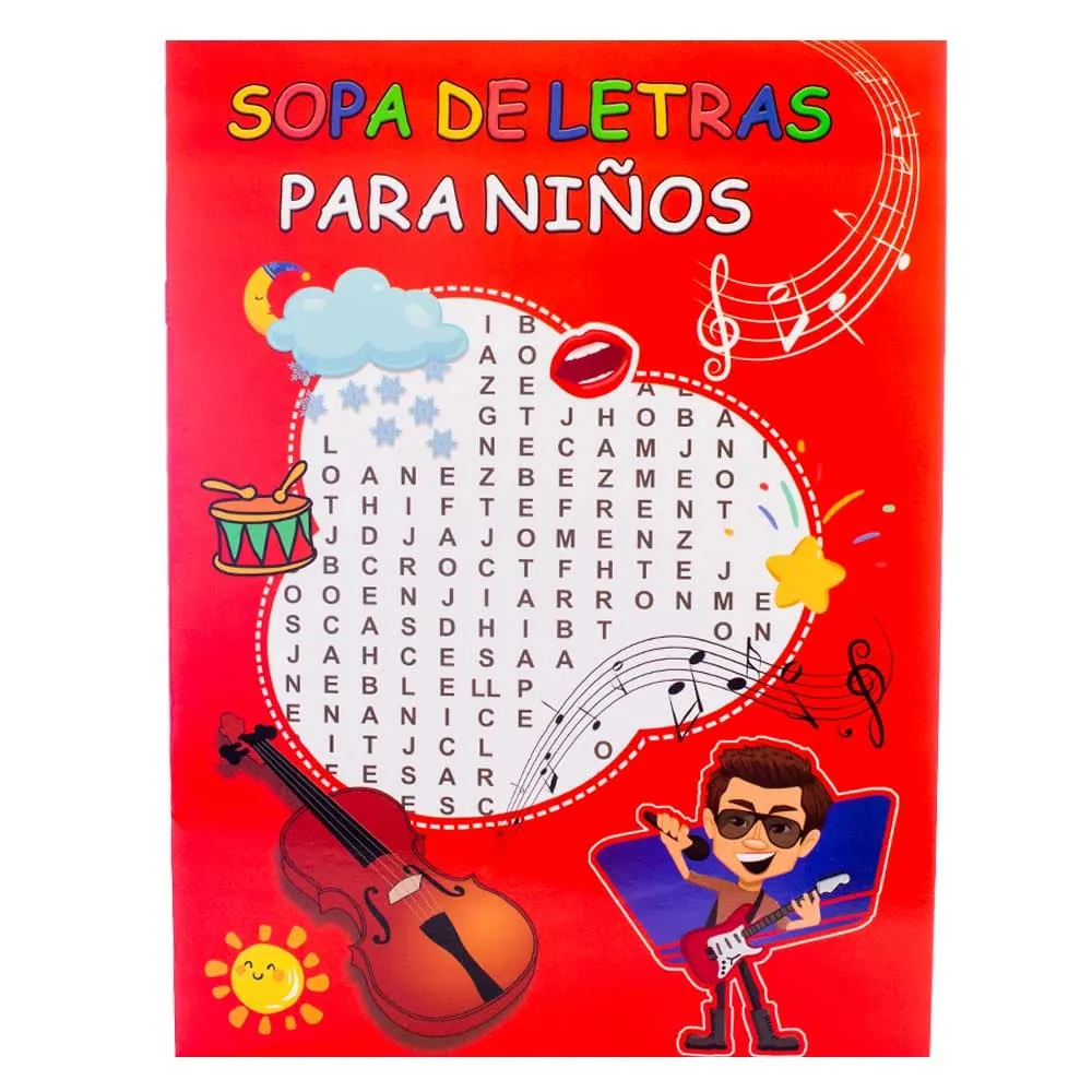 Sopa De Letras Infantil 16 Páginas