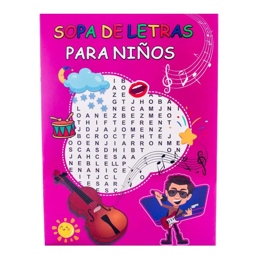 Sopa De Letras Infantil 16 Páginas