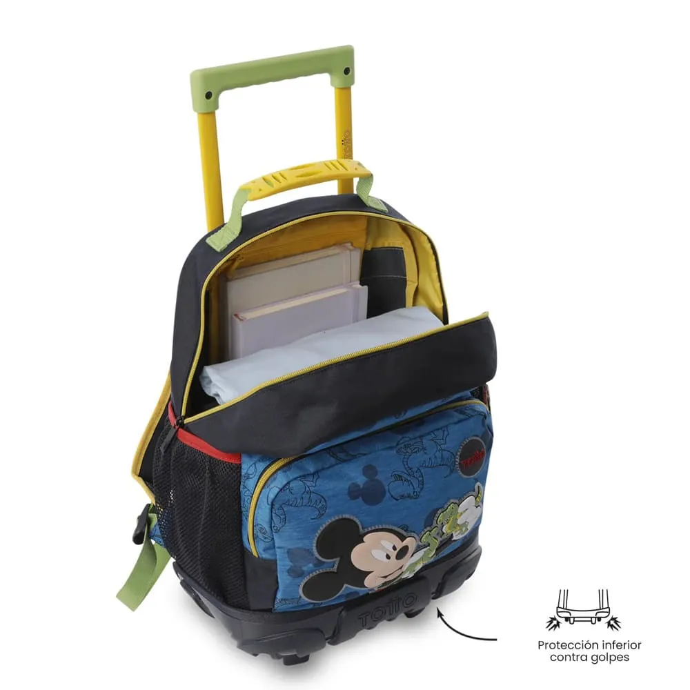 Maleta Niño con ruedas Mickey Mediano Azul