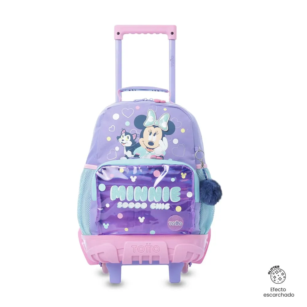 Maleta Niña con ruedas Minnie Mediana Morada