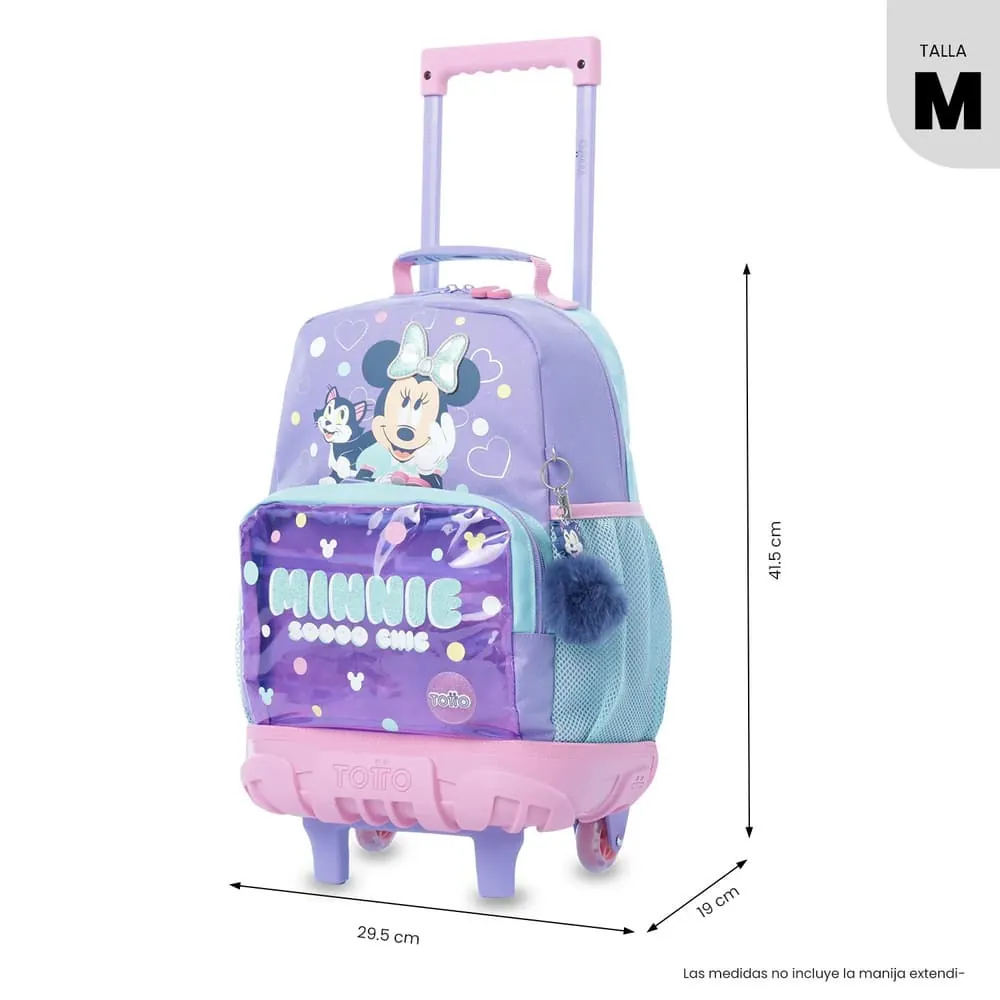 Maleta Niña con ruedas Minnie Mediana Morada