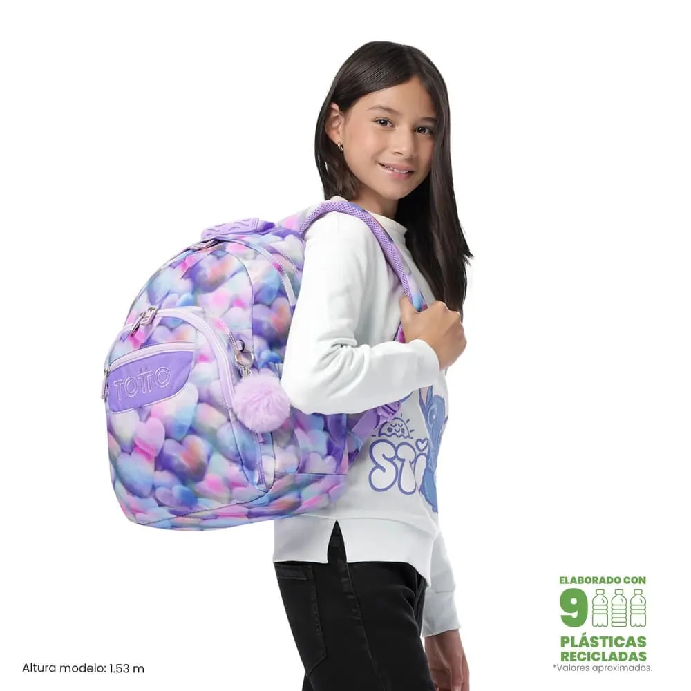 Morral Juvenil Porta PC 13" Gommas Morado