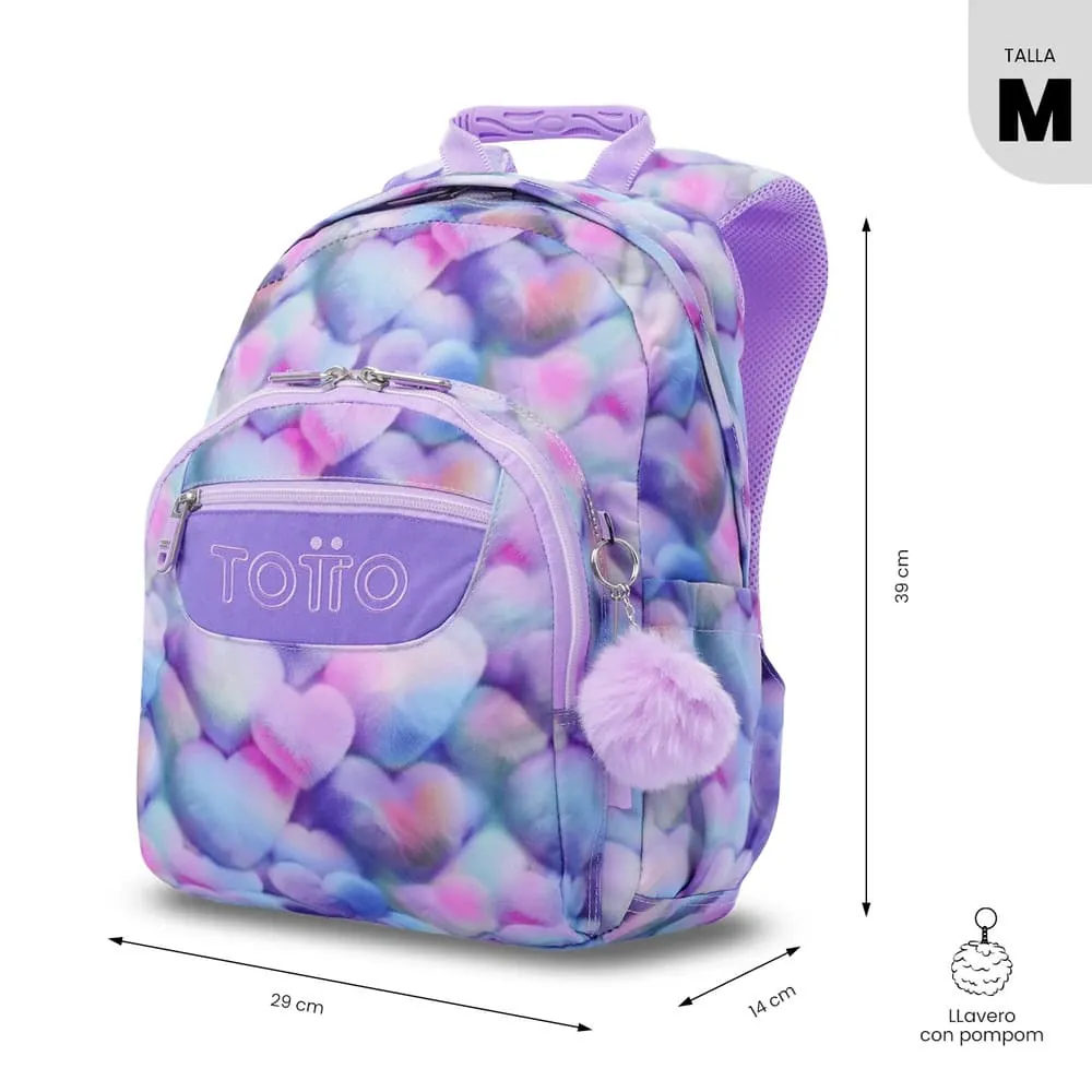 Morral Juvenil Porta PC 13" Gommas Morado