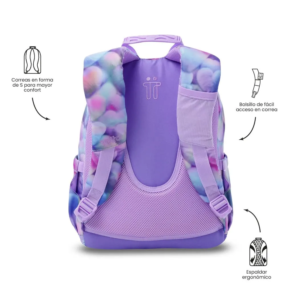 Morral Juvenil Porta PC 13" Gommas Morado