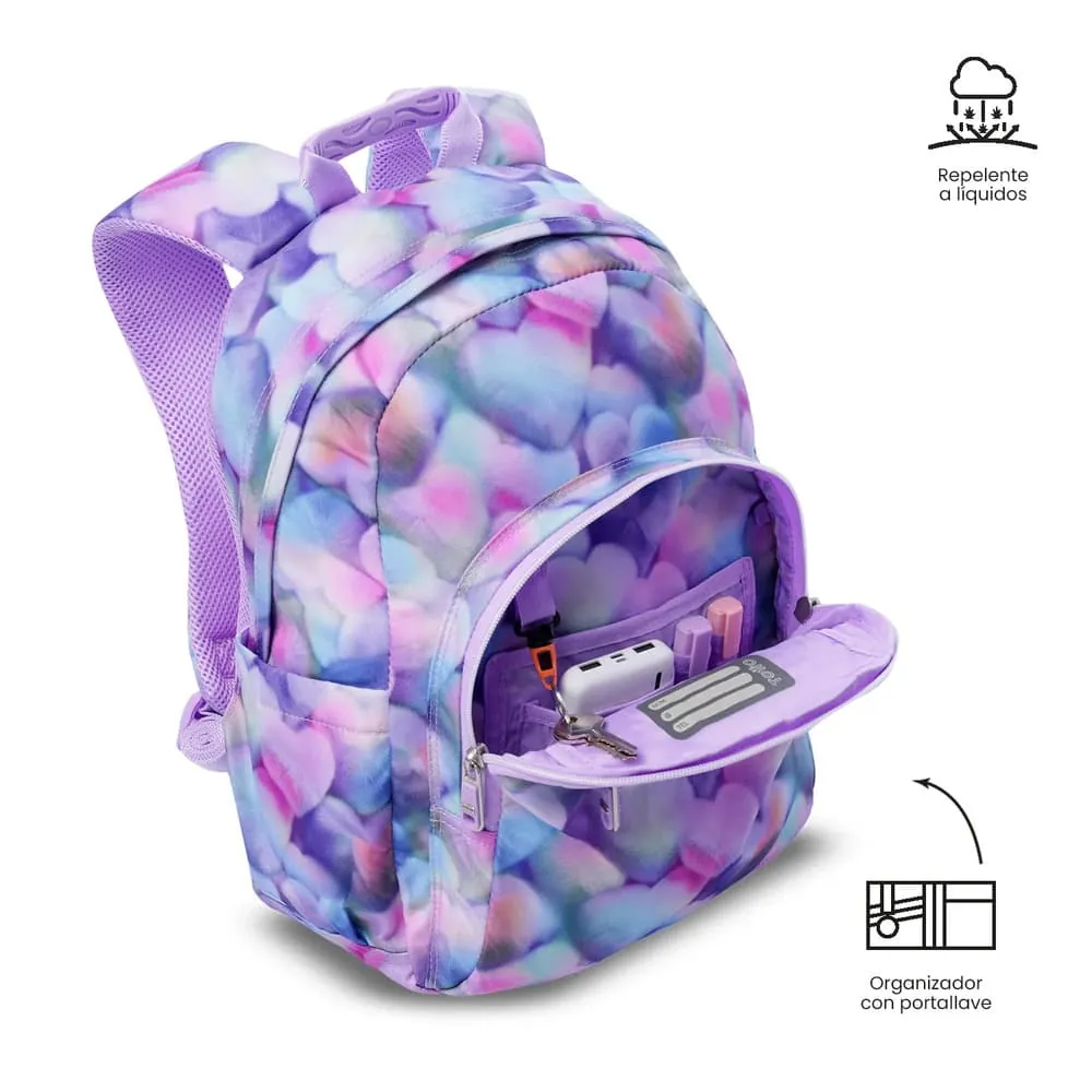 Morral Juvenil Porta PC 13" Gommas Morado