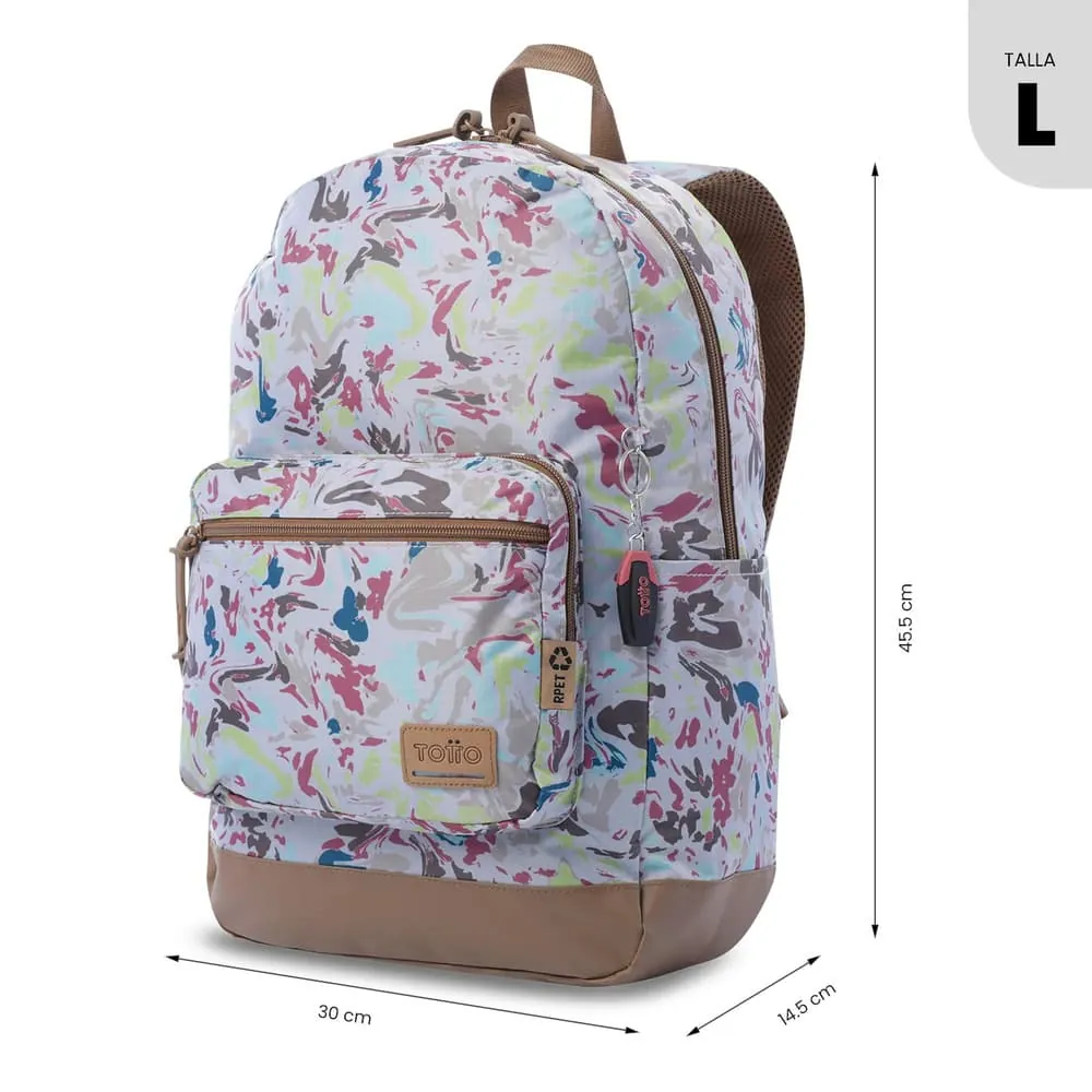 Morral Universitario Porta PC 14" Tocax Beige Mujer