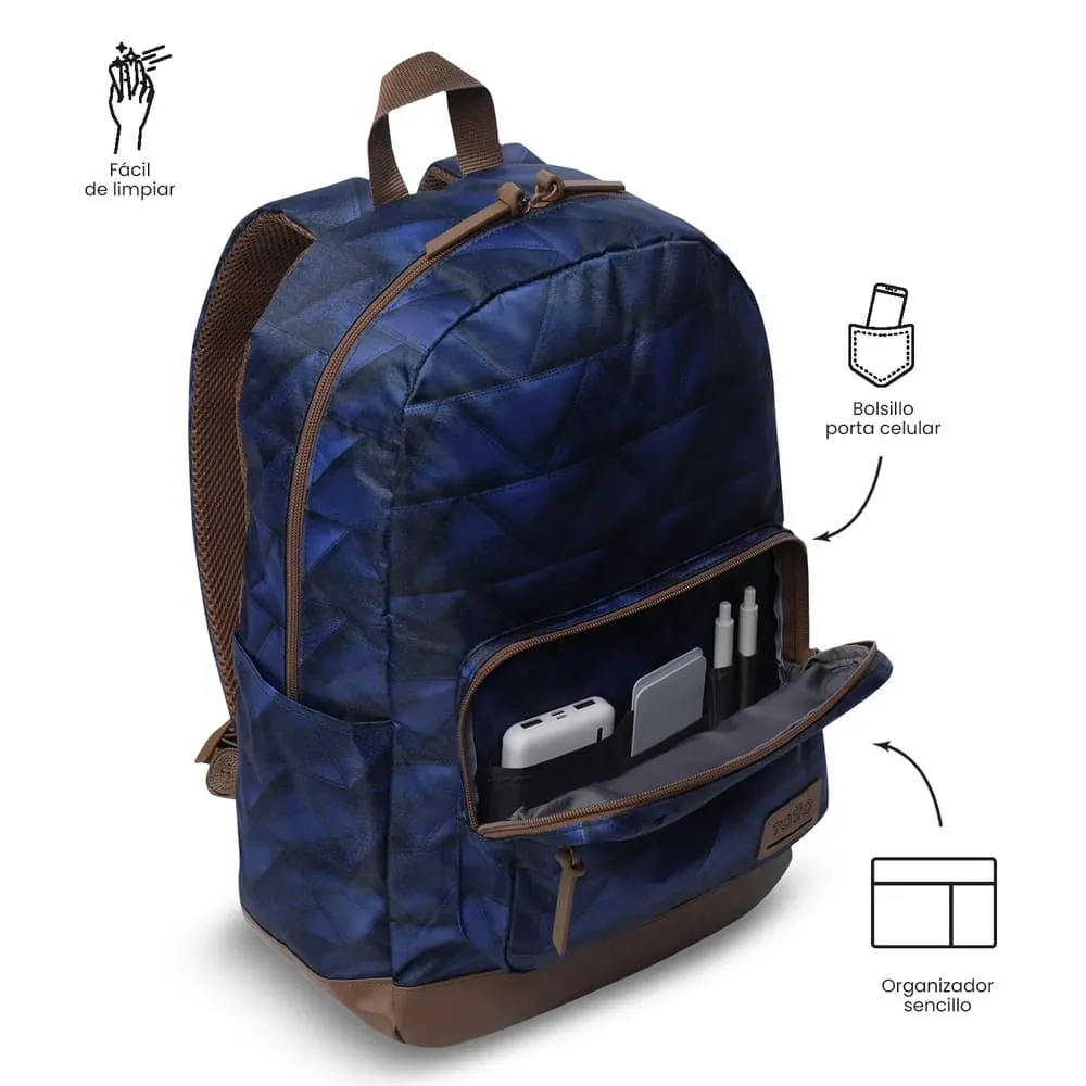 Morral Universitario Porta PC 14" Tocax Azul Hombre