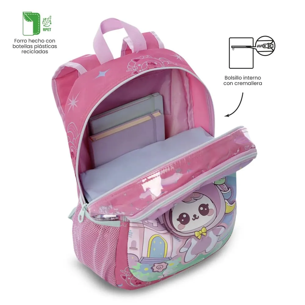 Morral Niña Magic Spark Mediano Rosado