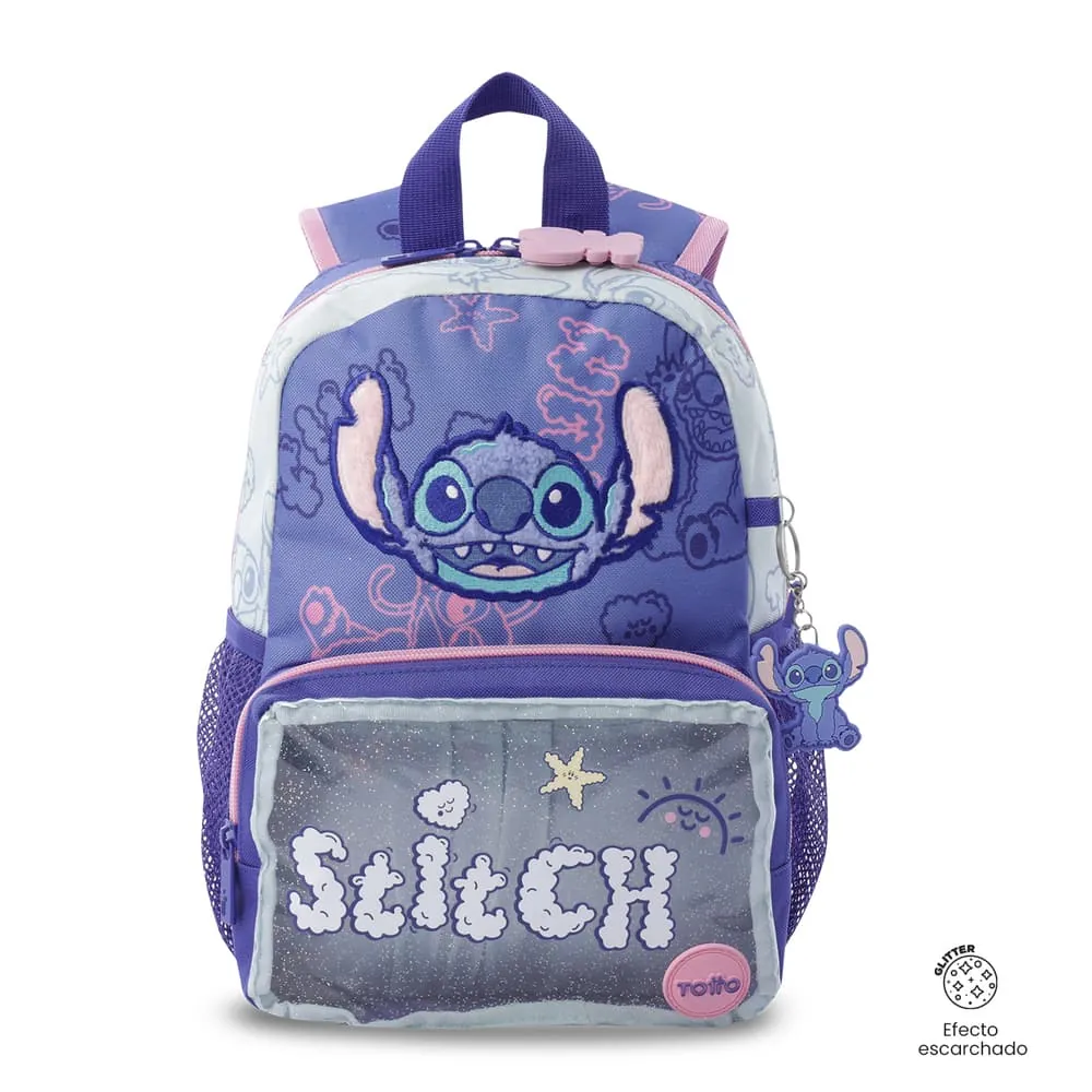 Morral Niña Stitch On The Beach Pequeña Azul