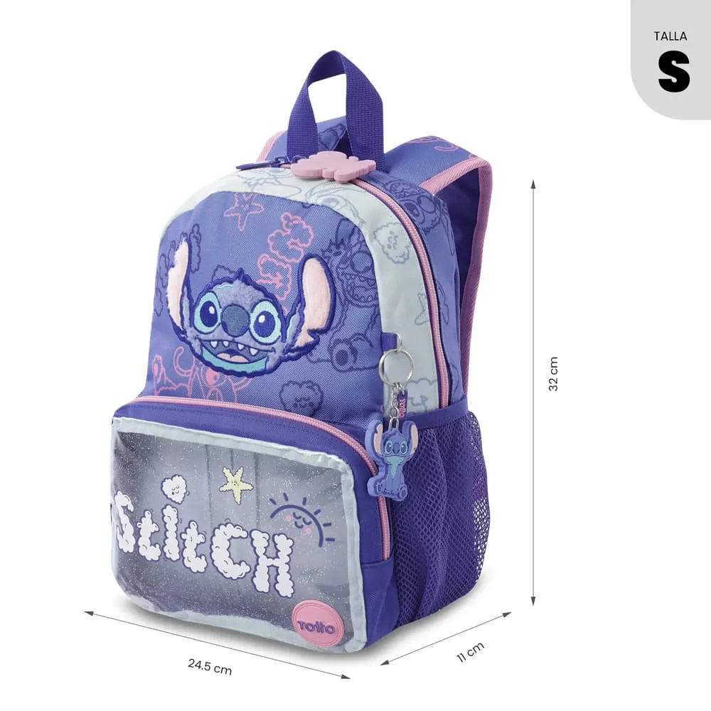 Morral Niña Stitch On The Beach Pequeña Azul