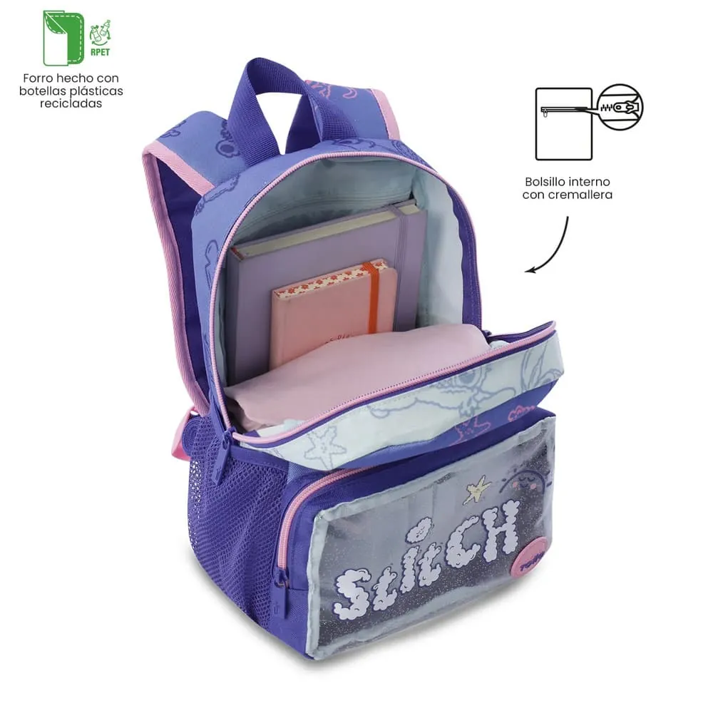 Morral Niña Stitch On The Beach Pequeña Azul