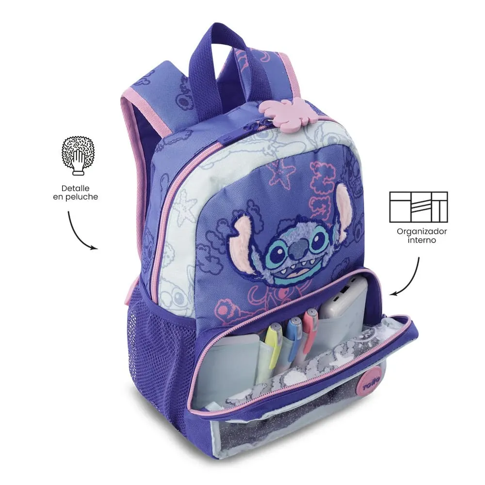 Morral Niña Stitch On The Beach Pequeña Azul