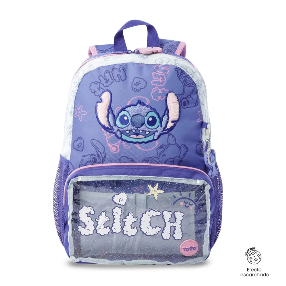 Morral para Niña Stitch On The Beach Mediana Azul
