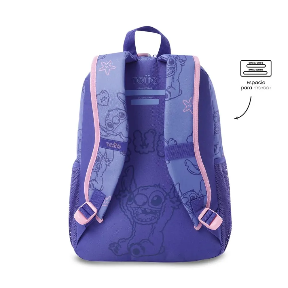 Morral para Niña Stitch On The Beach Mediana Azul