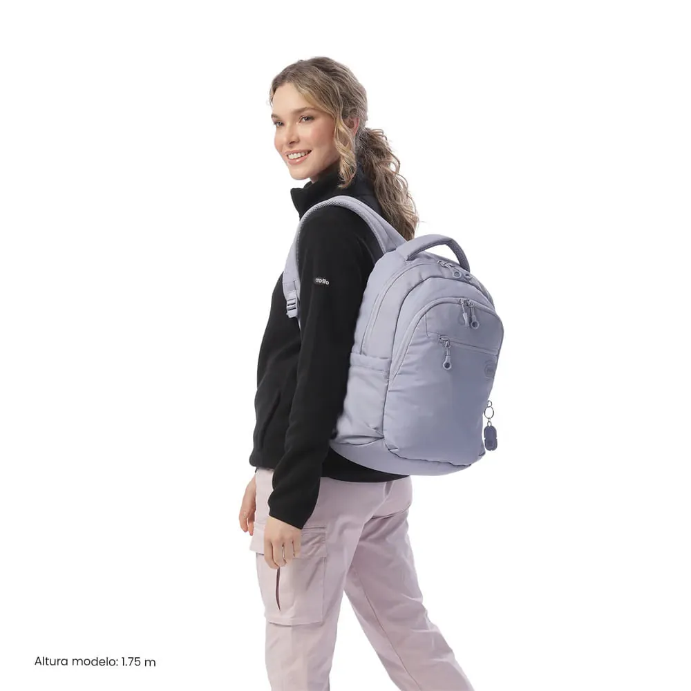 Morral Universitario Steif Nara Porta PC 14" Morado Mujer