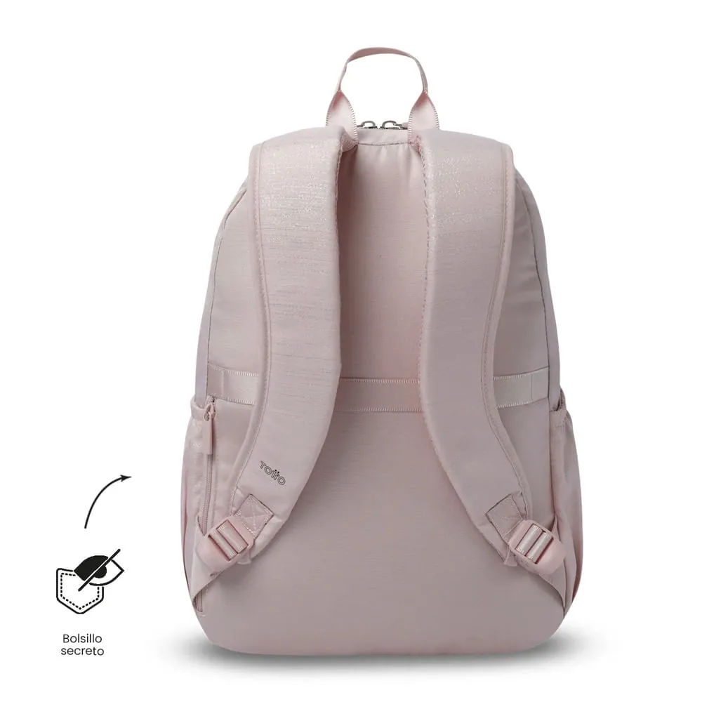 Morral Universitario Modena M3 Shiny Porta PC 14" Rosado Mujer