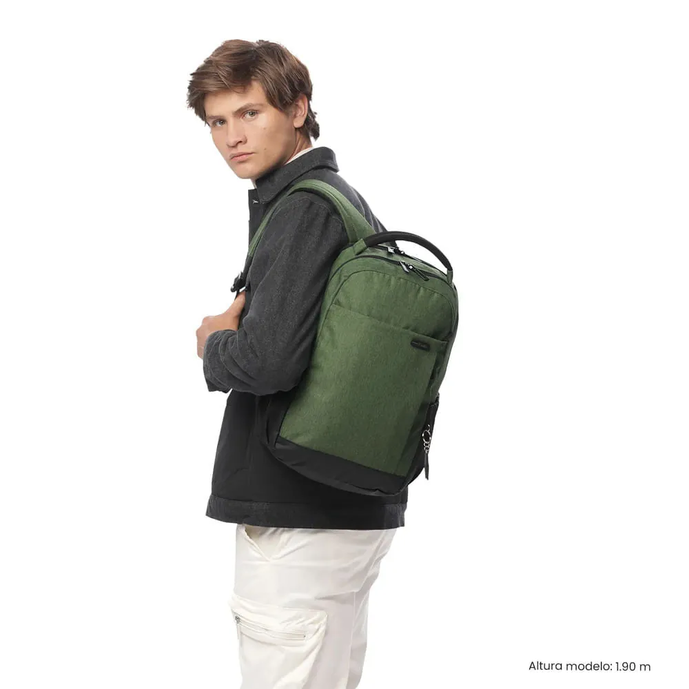 Morral Ejecutivo Porta PC 14" Deleg 2.0 Verde Hombre