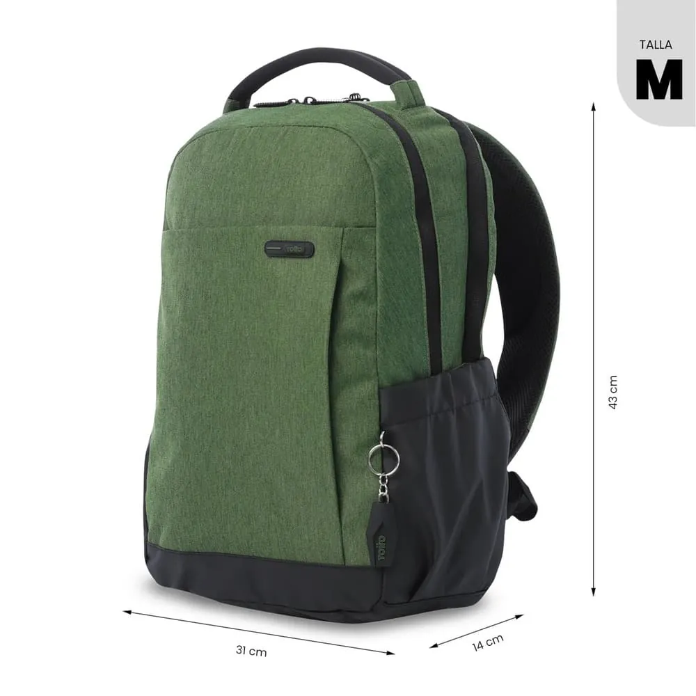 Morral Ejecutivo Porta PC 14" Deleg 2.0 Verde Hombre