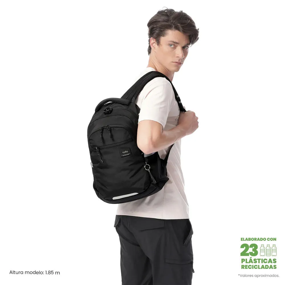 Morral Universitario Porta PC 14" Misisipi Negro Unisex
