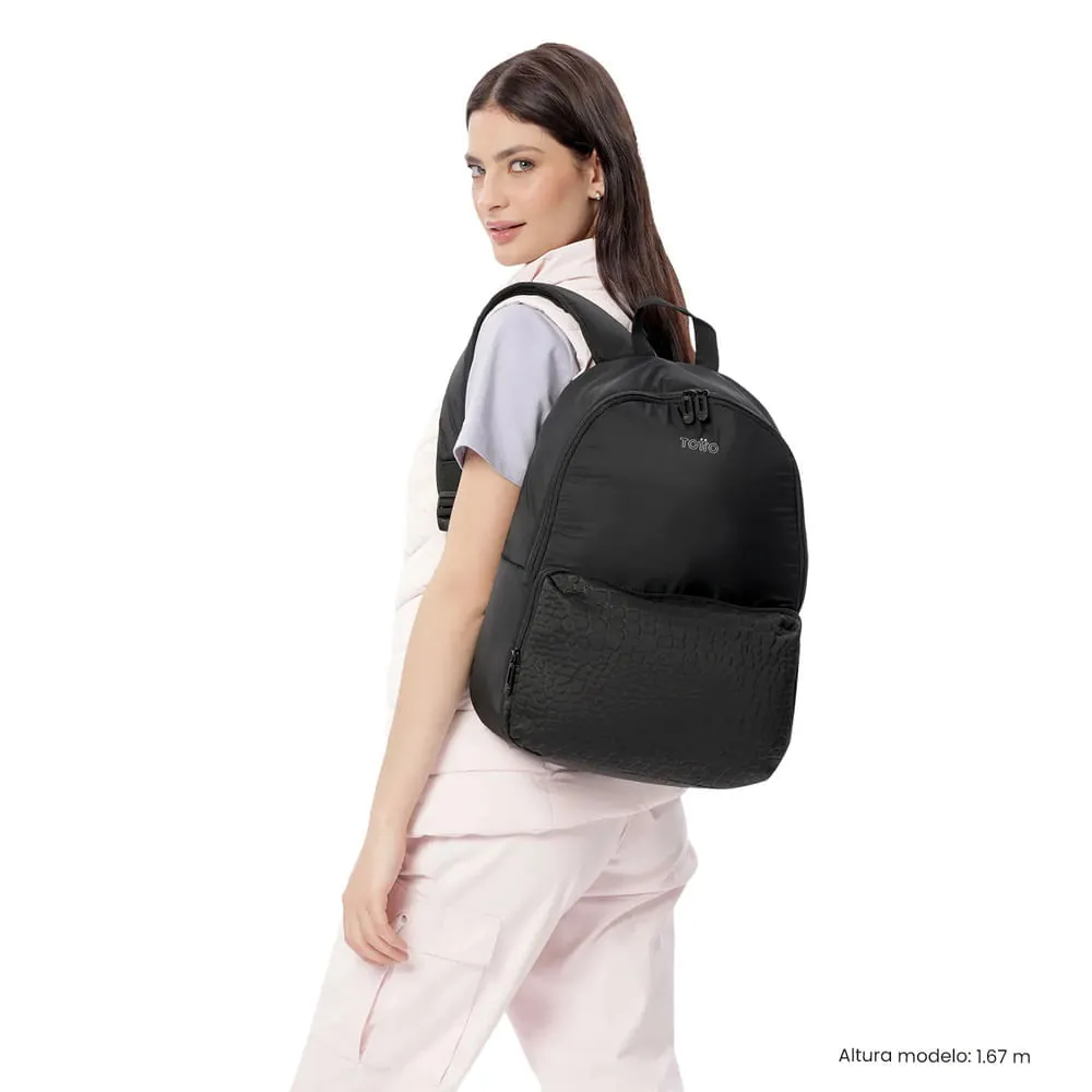 Morral Universitario Palencia Porta PC 13" Negro Mujer