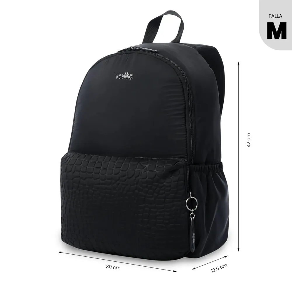 Morral Universitario Palencia Porta PC 13" Negro Mujer
