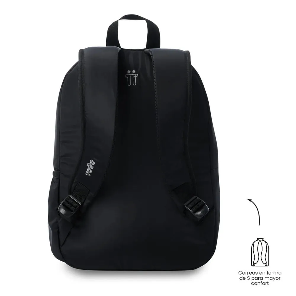 Morral Universitario Palencia Porta PC 13" Negro Mujer