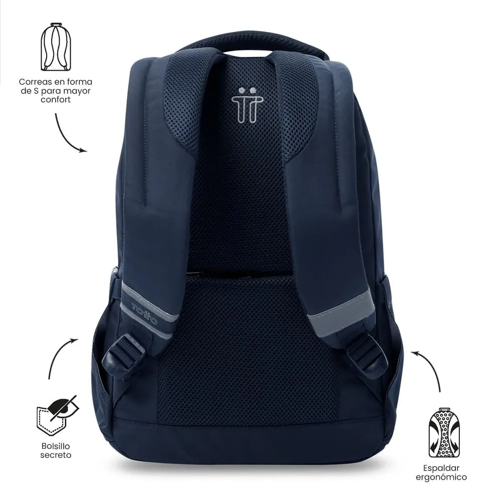 Morral Universitario Porta PC 14" Misisipi Azul Unisex