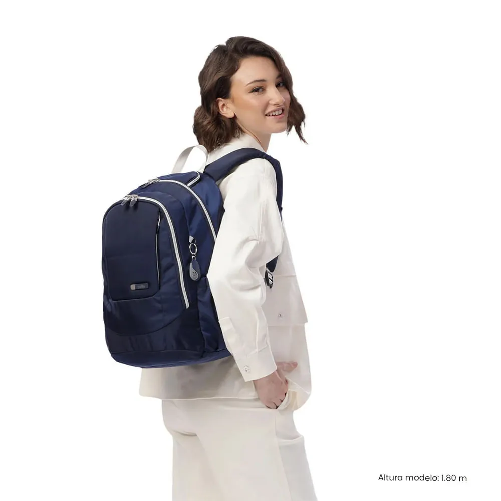 Morral Universitario Porta PC 14" Goctal Twill 2.0 Azul Mujer