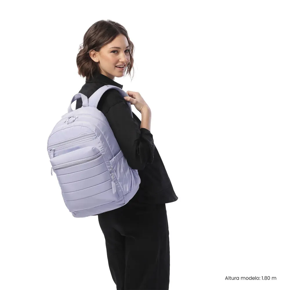 Morral Universitario Porta PC 14" Plaine 2.0 Morado Mujer