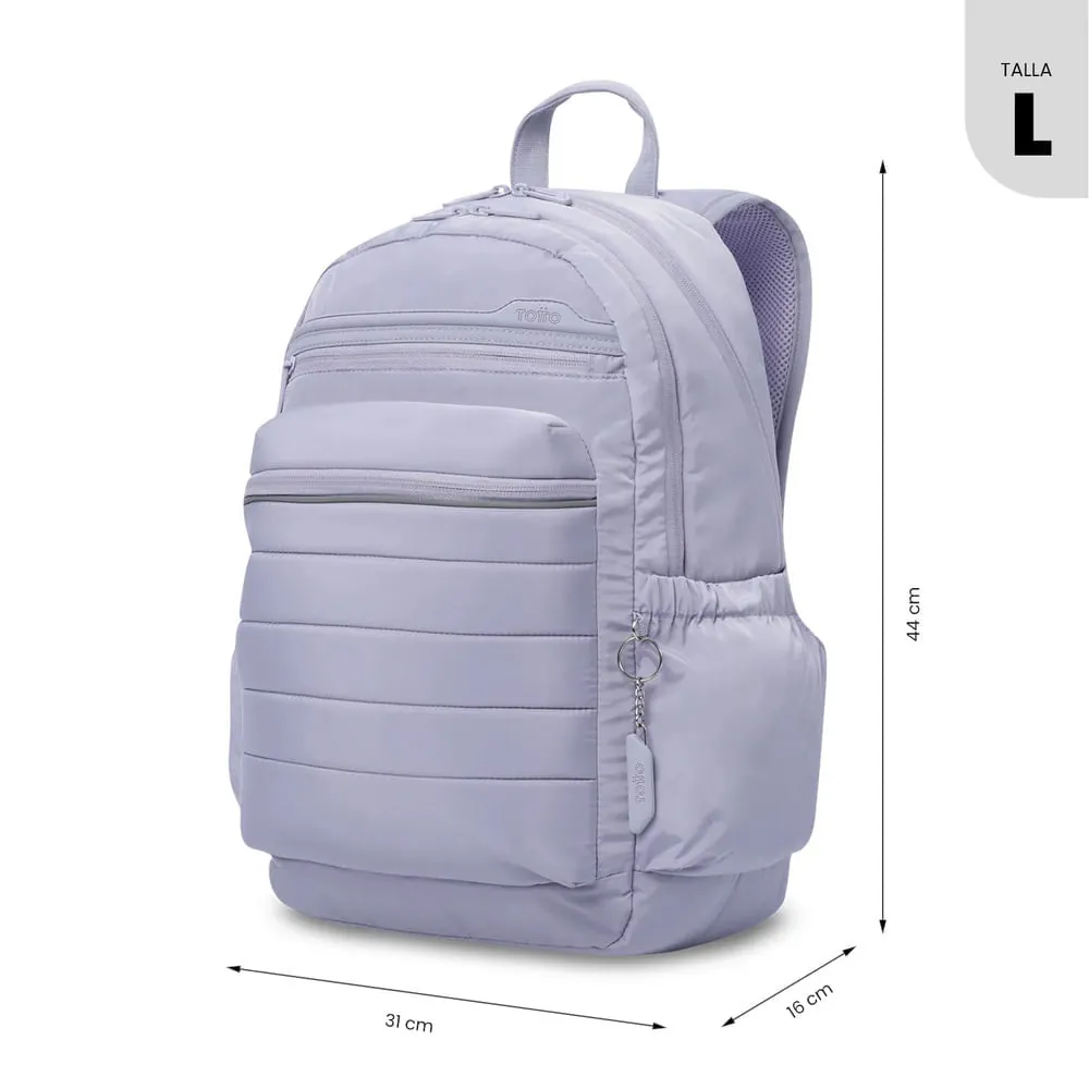 Morral Universitario Porta PC 14" Plaine 2.0 Morado Mujer