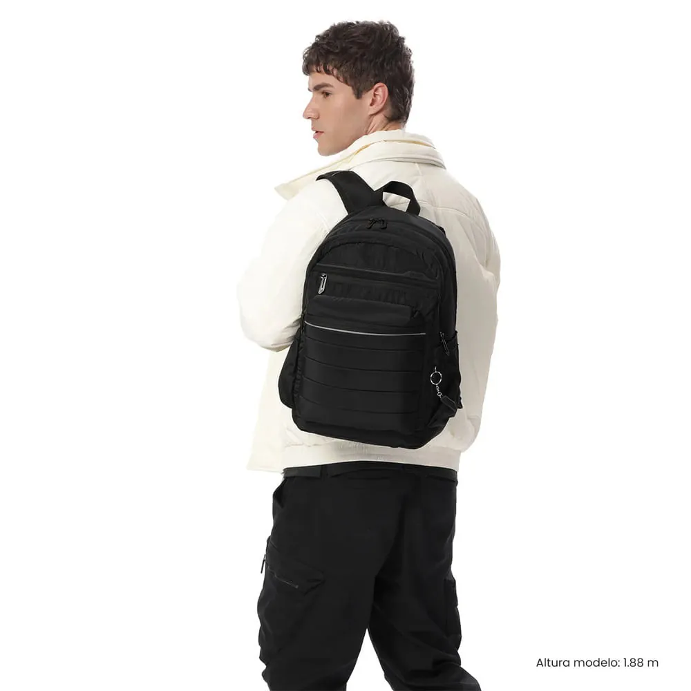 Morral Universitario Porta PC 14" Plaine 2.0 Negro Unisex