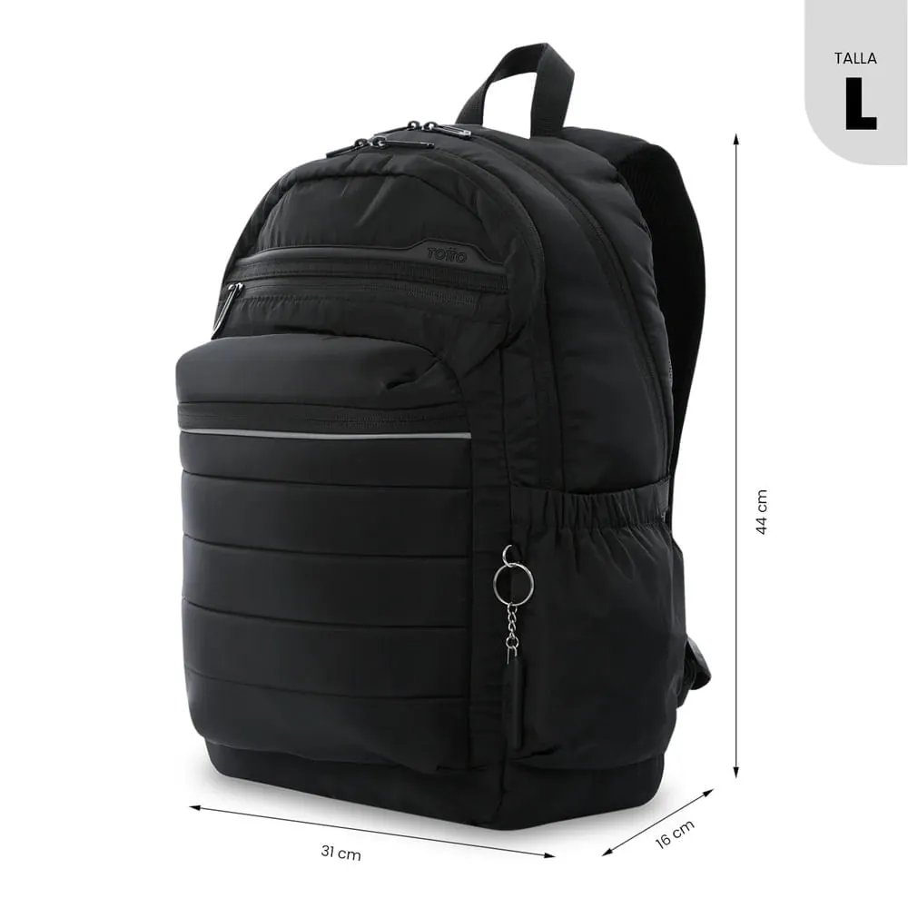 Morral Universitario Porta PC 14" Plaine 2.0 Negro Unisex