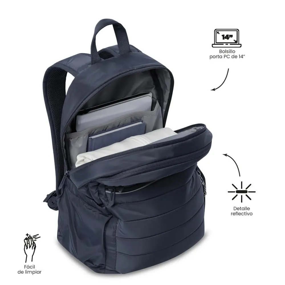 Morral Universitario Porta PC 14" Plaine 2.0 Azul Unisex