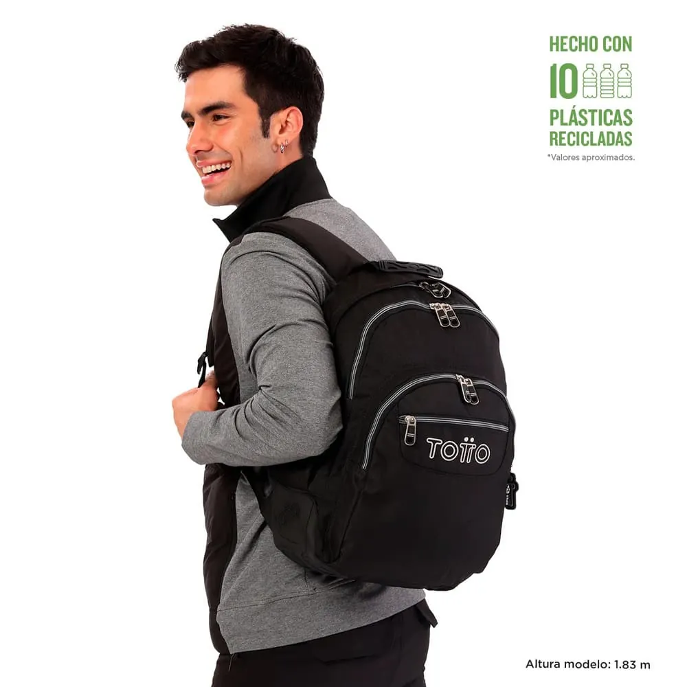 Morral Juvenil Porta PC 14" Rayol Negro