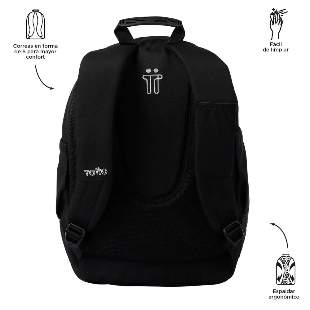 Morral Juvenil Porta PC 14" Rayol Negro