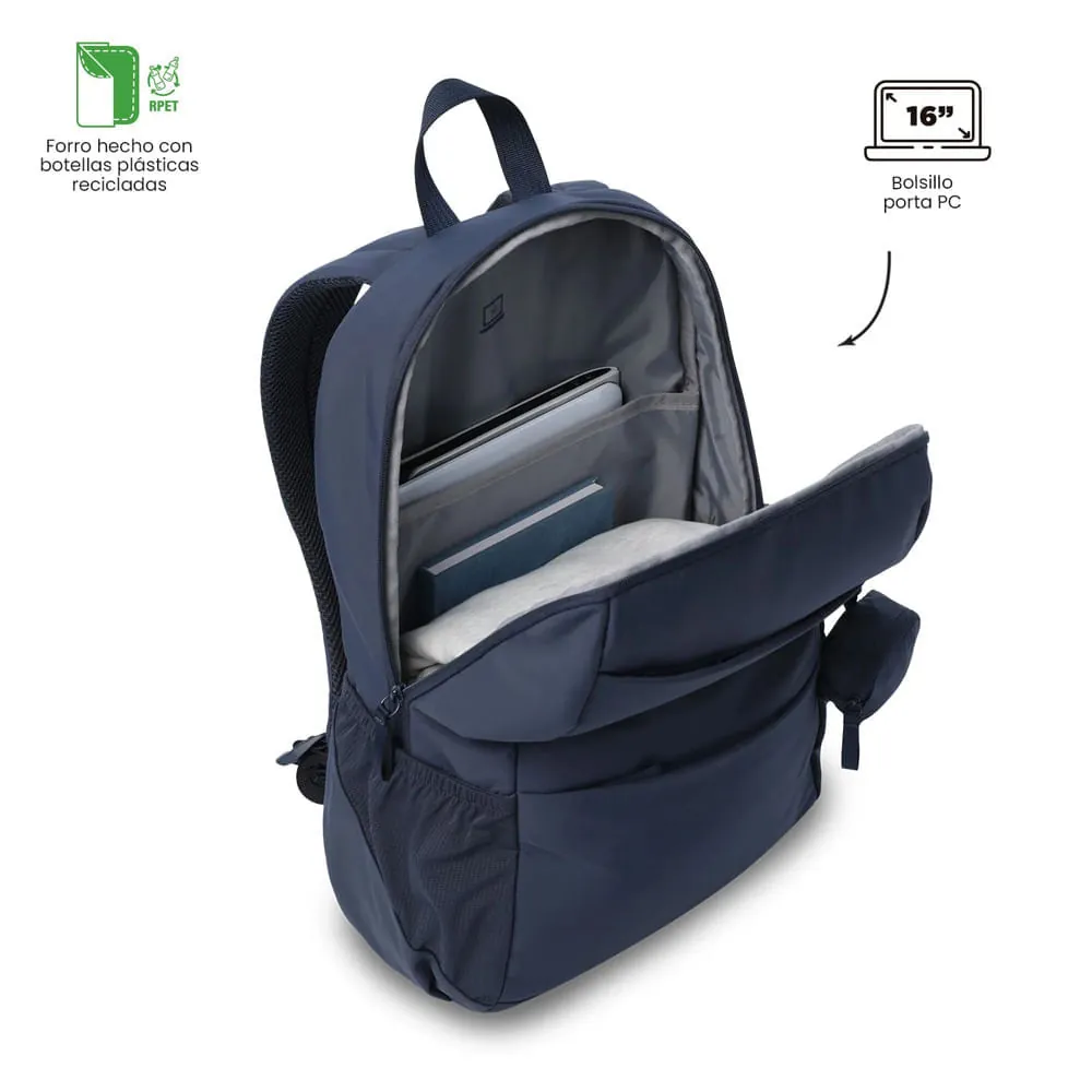 Morral Universitario Porta PC 16" Suzuka Azul Mujer