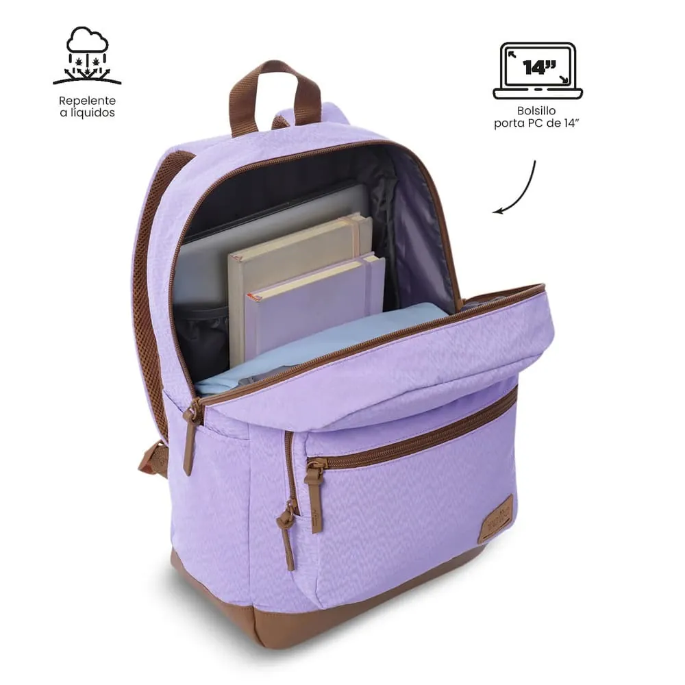 Morral Universitario Porta PC 14" Tocax Lila Mujer