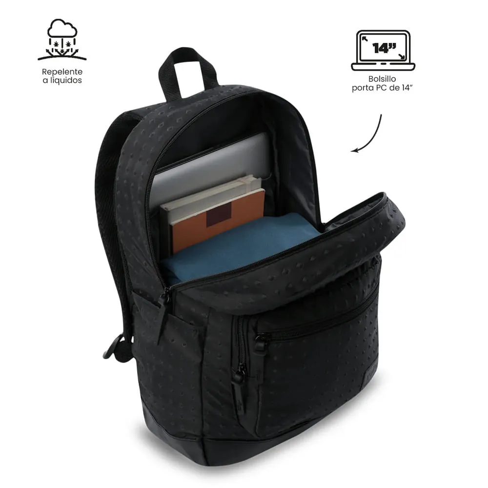 Morral Universitario Porta PC 14" Tocax Negro Hombre