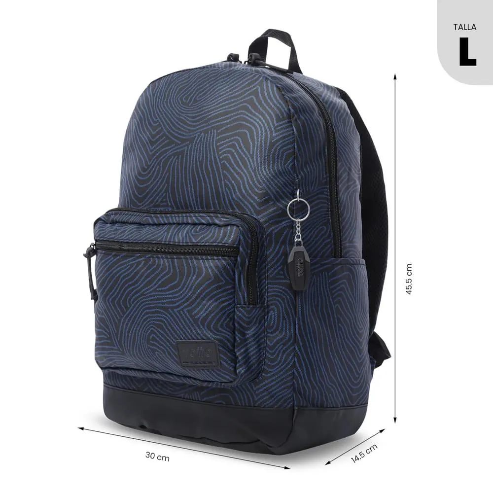 Morral Universitario Porta PC 14" Tocax Azul Unisex