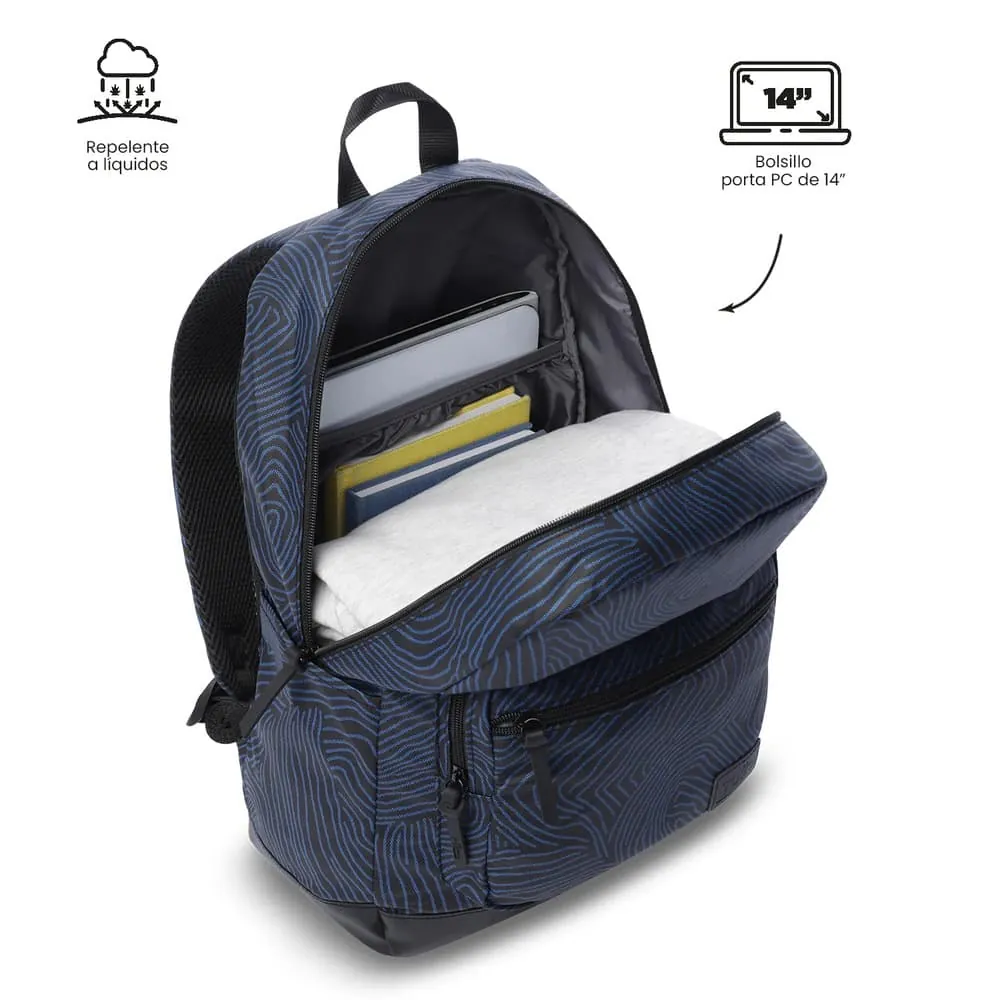 Morral Universitario Porta PC 14" Tocax Azul Unisex