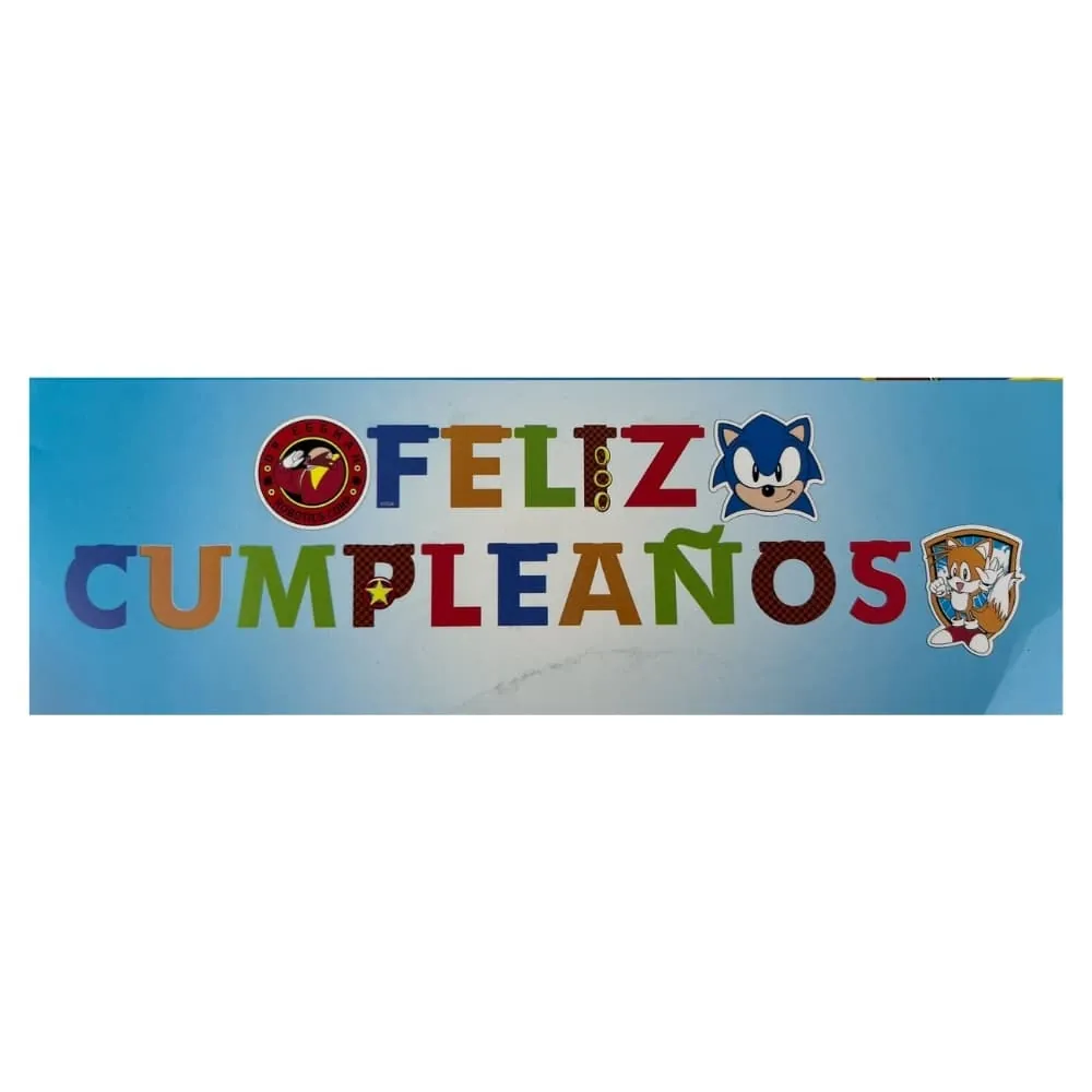Guirnalda Feliz Cumpleaños Sonic