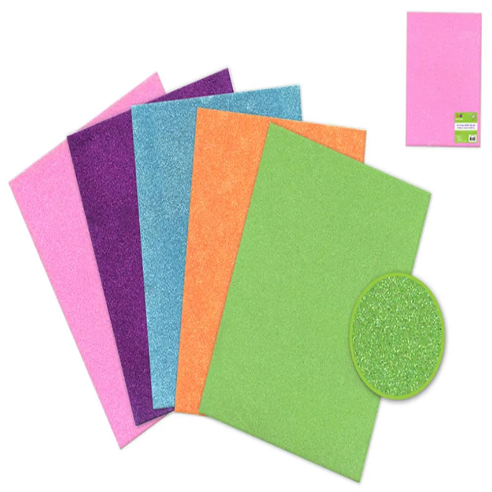 Papel Fomi Con Escarcha (Color Individual)