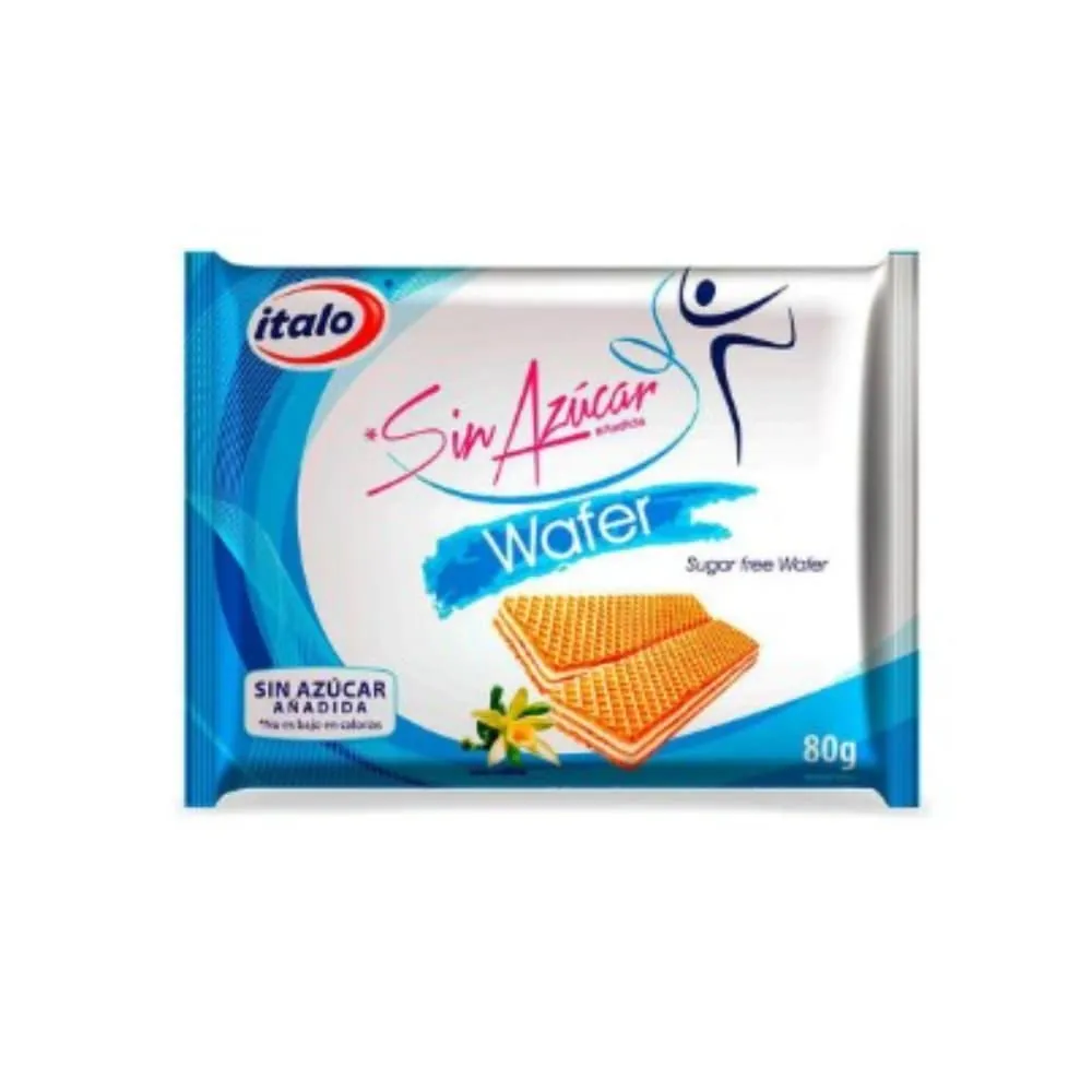 Galletas Italo Wafer Sin Azúcar 80 Gr